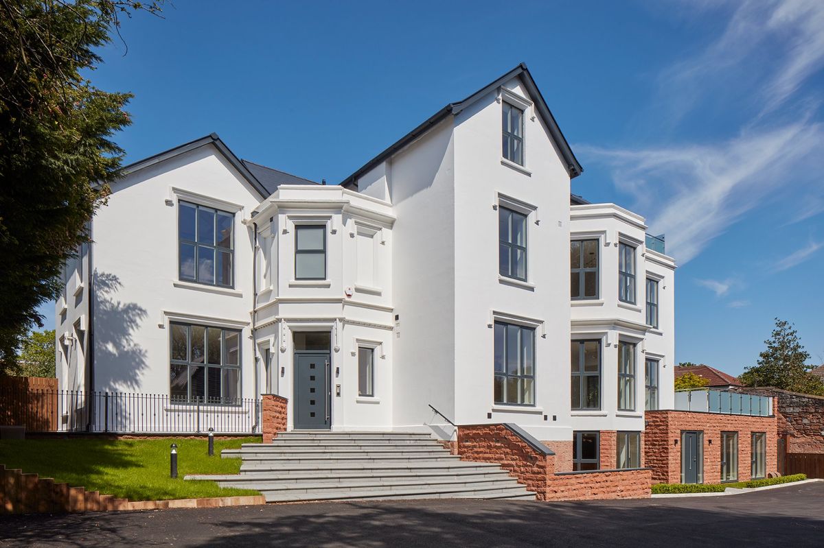 Restored manor house at Dudlow Lane after conversion