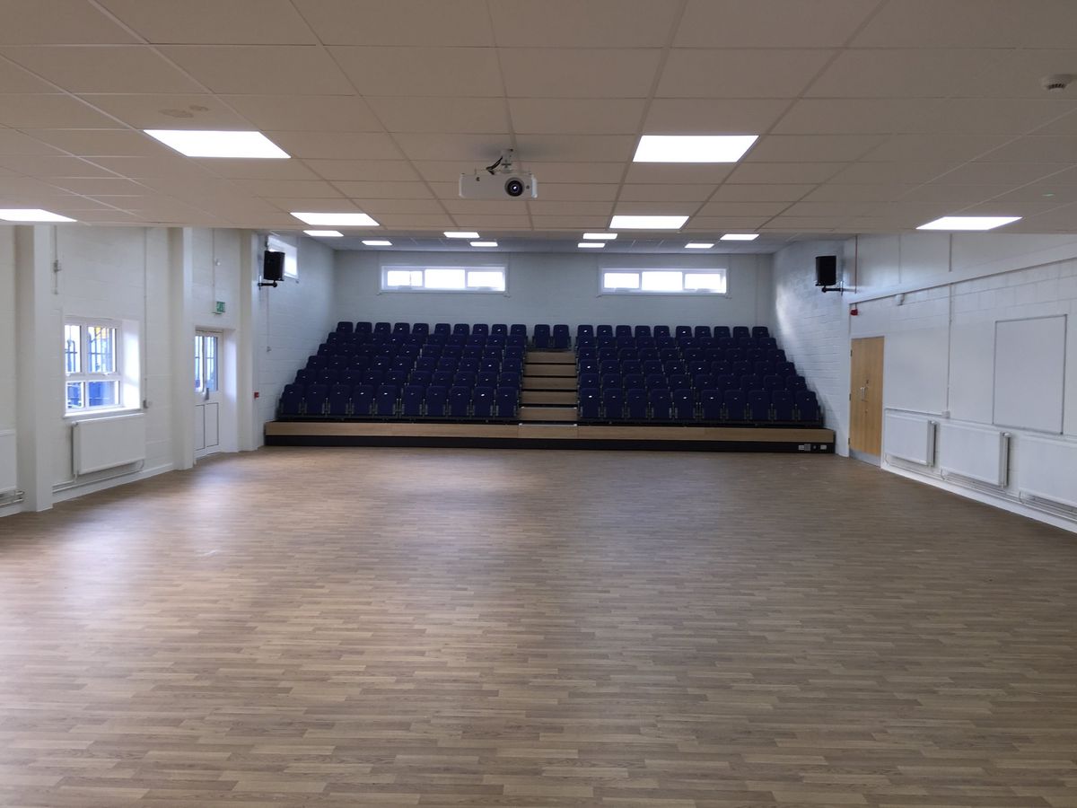 Completed school theatre at Leamington Primary
